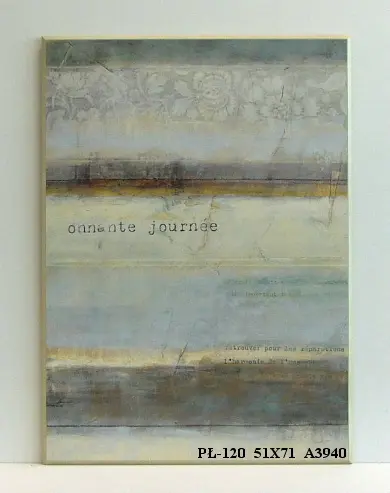 Obraz Abstrakcja w pastelowych odcieniach niebieskiego 51x71 cm