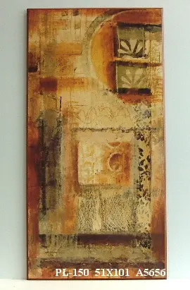 Obraz Abstrakcja wzbogacona ornamentami 51x101 cm