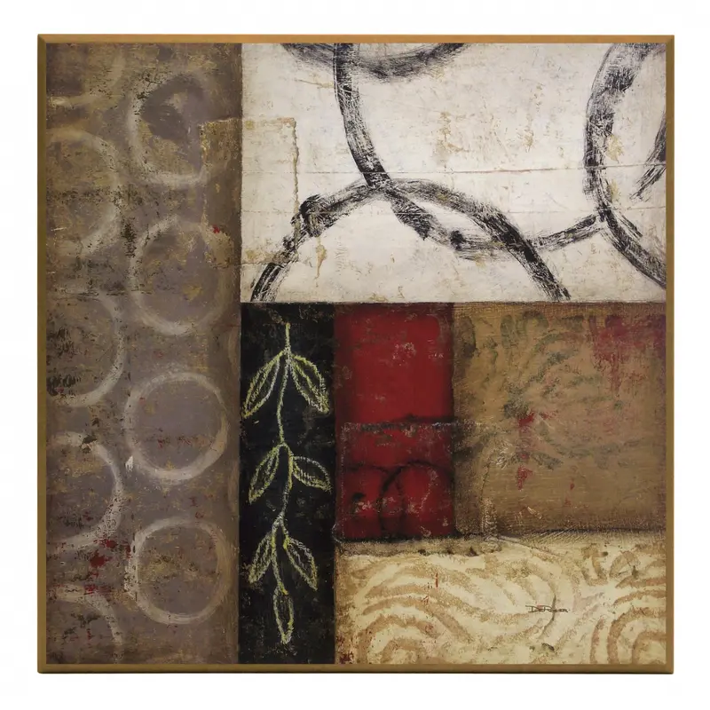 Obraz Abstrakcja z gałązką 51x51 cm
