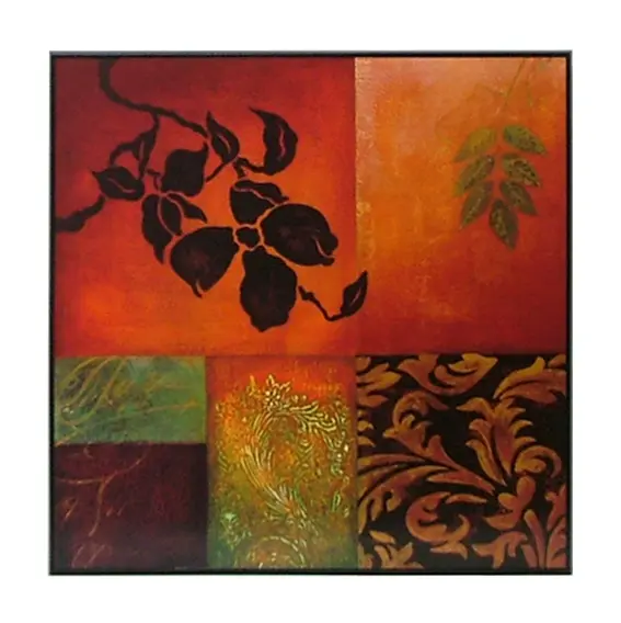Obraz Abstrakcja z ornamentami na płycie 51x51 cm