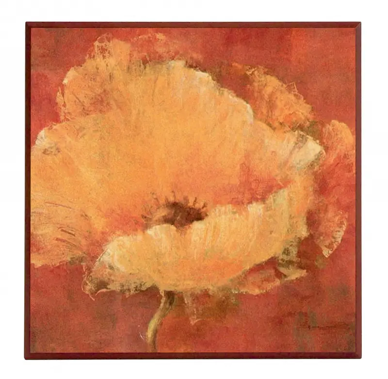 Obraz Abstrakcyjny kwiat maku 51x51 cm