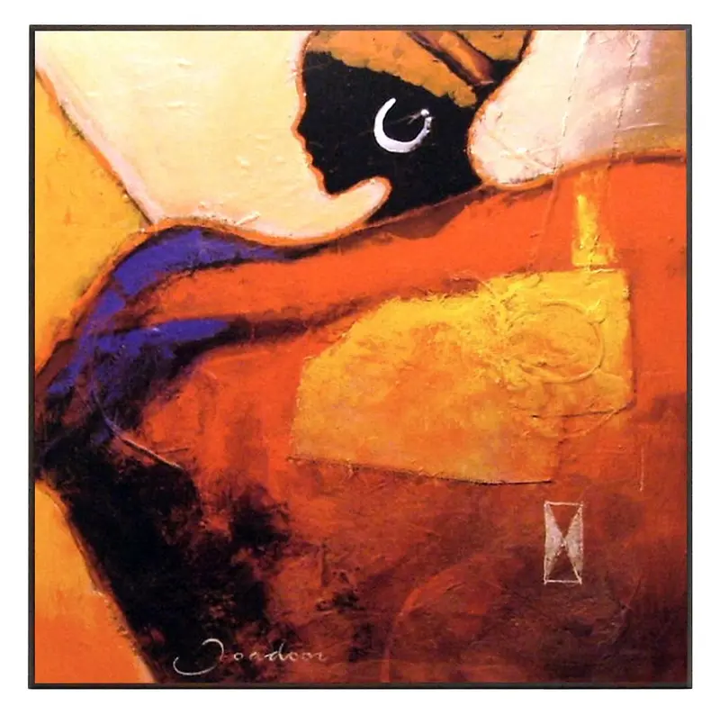 Obraz Afrykanka z kolczykiem 71x71 cm