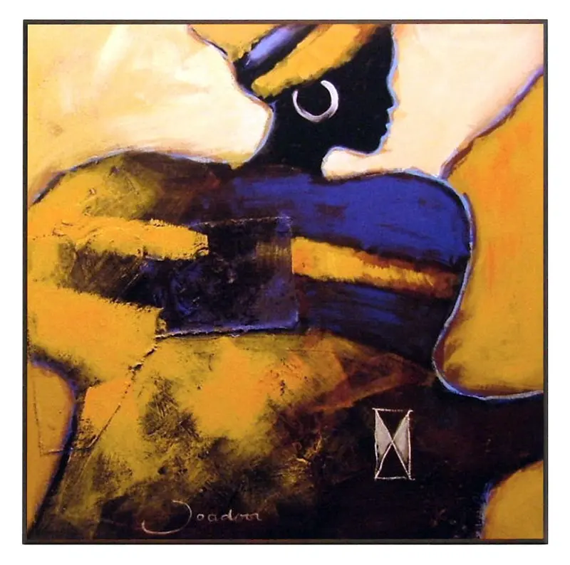 Obraz Afrykanka z kolczykiem 71x71 cm