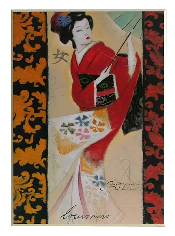 Obraz Akemi, Japonka na płycie 51x71 cm