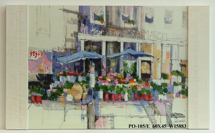 Obraz Akwarelowa paryska kawiarenka 60x45 cm