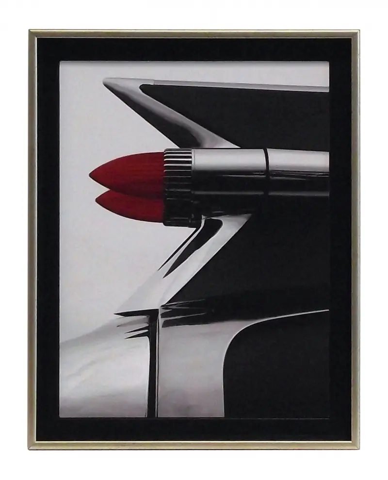 Obraz Amerykański samochód w czerni III w ramie 30x40 cm