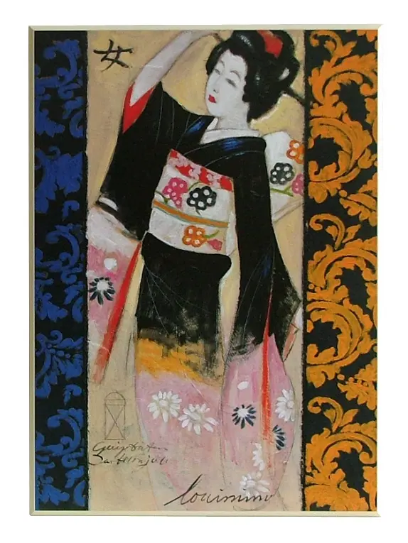 Obraz Ayaka, Japonka na płycie 51x71 cm
