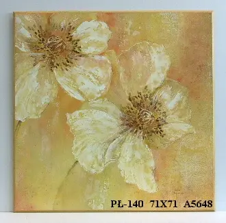 Obraz Ażurowe białe kwiaty 71x71 cm