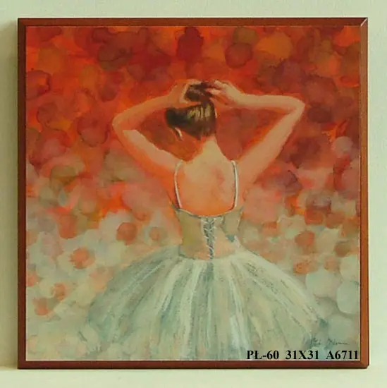 Obraz Baletnica stojąca 31x31 cm