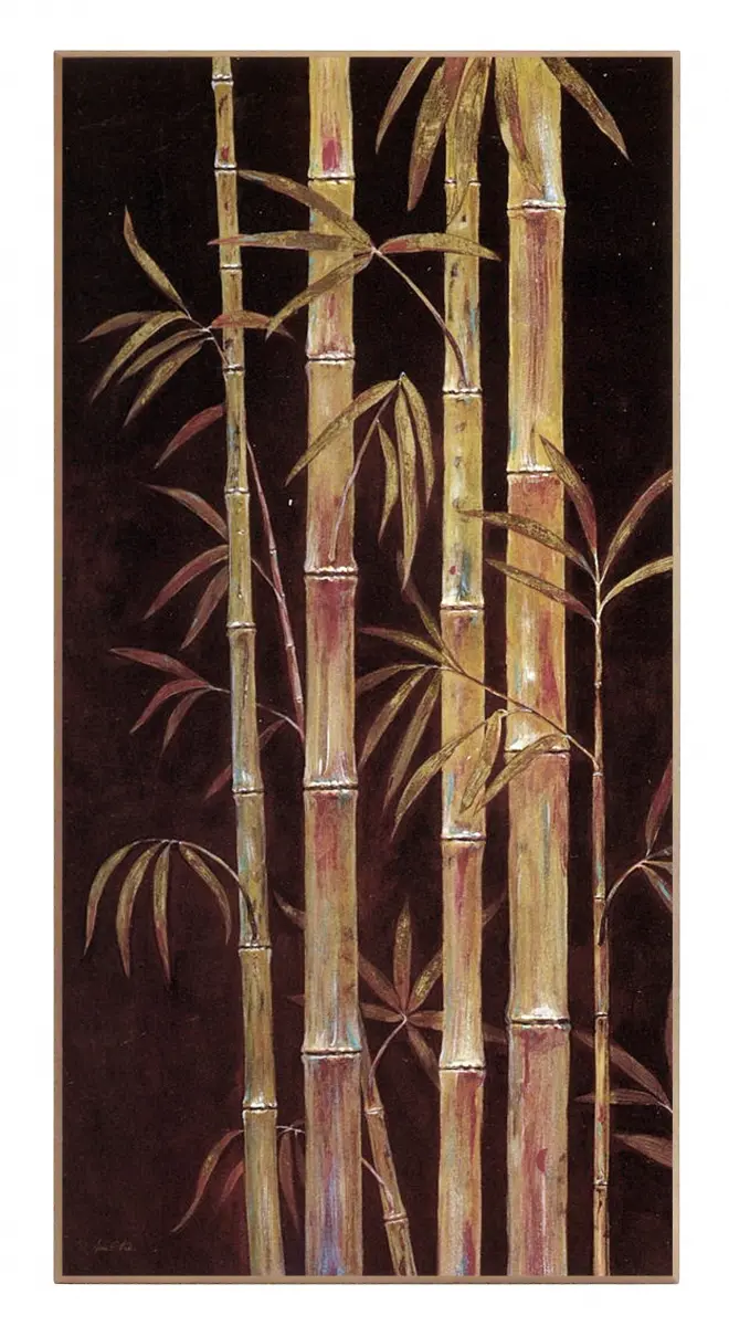 Obraz Bambusowa kompozycja, łodygi na płycie 51x101 cm