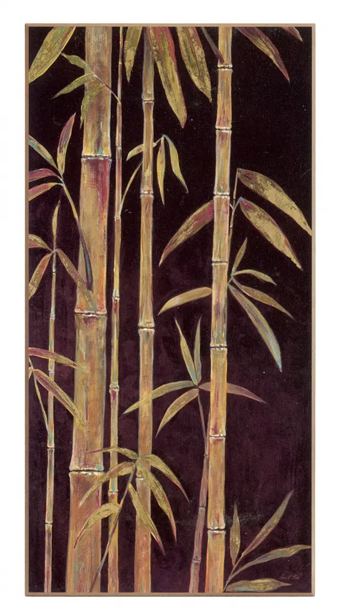 Obraz Bambusowa kompozycja, łodygi na płycie 51x101 cm