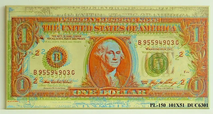 Obraz Banknot, dolar 101x51 cm