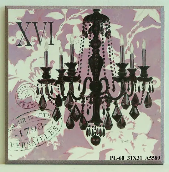 Obraz Barokowy żyrandol 31x31 cm
