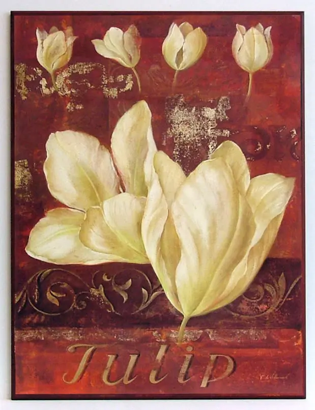 Obraz Białe tulipany 61x81 cm
