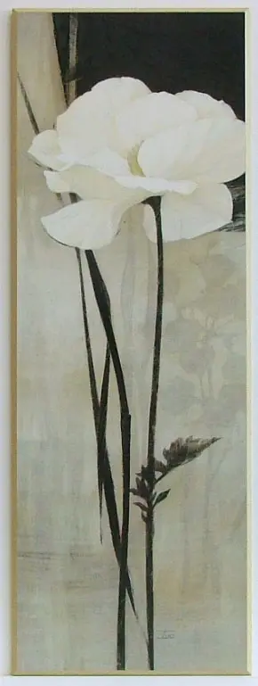 Obraz Biały kwiat 34x96 cm