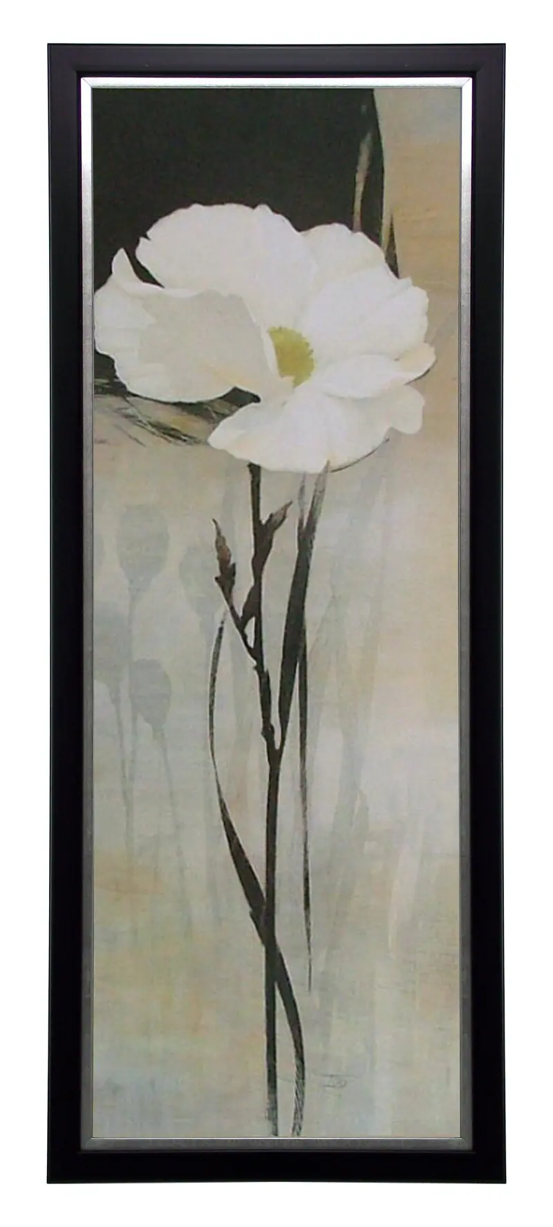 Obraz Biały kwiat w ramie 33x95 cm