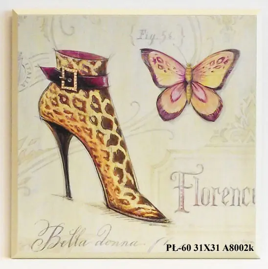 Obraz Bucik z motylem 31x31 cm