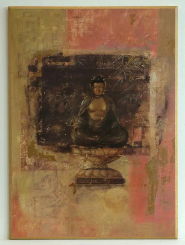 Obraz Budda w równowadze na płycie 51x71 cm