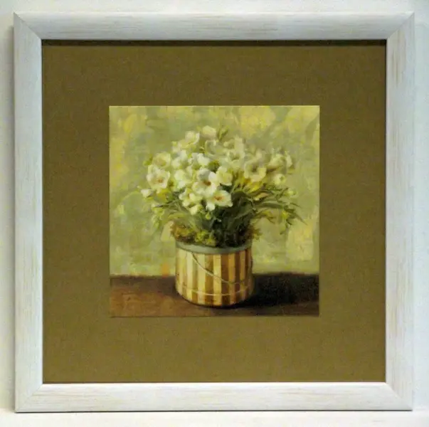 Obraz Bukiecik białych tulipanów 24x24 cm