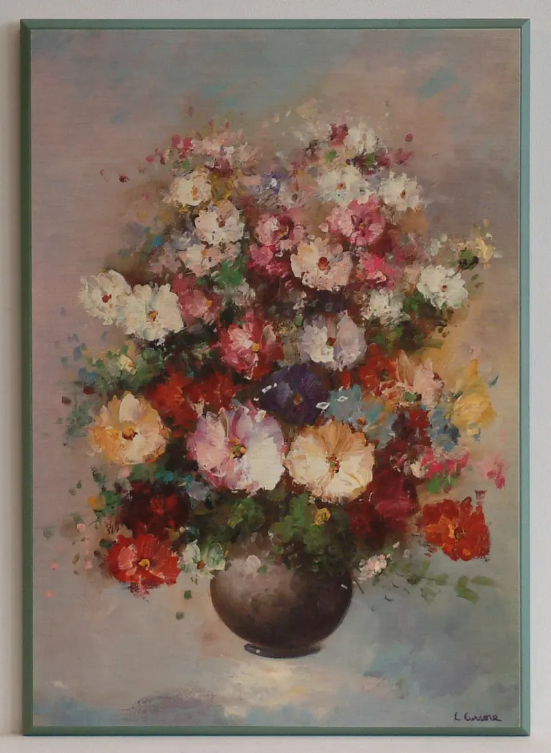 Obraz Bukiet kwiatów w wazonie 37x52 cm