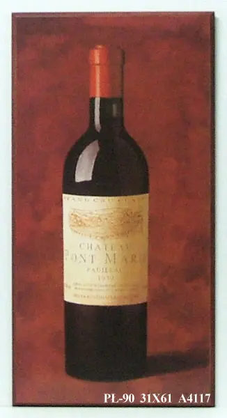 Obraz Butelka wina 31x61 cm
