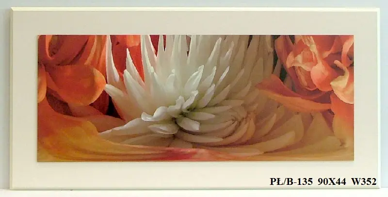Obraz Chryzantemy 90x44 cm