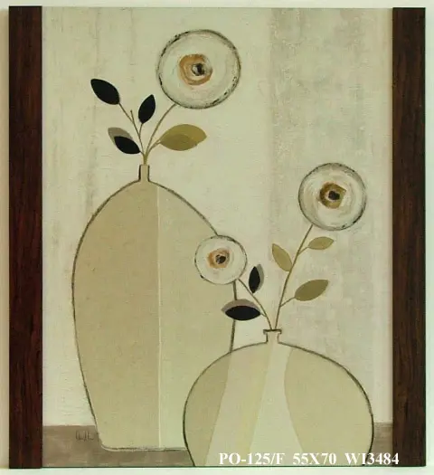 Obraz Cylindryczne kwiaty II na płycie w półramie 55x70 cm
