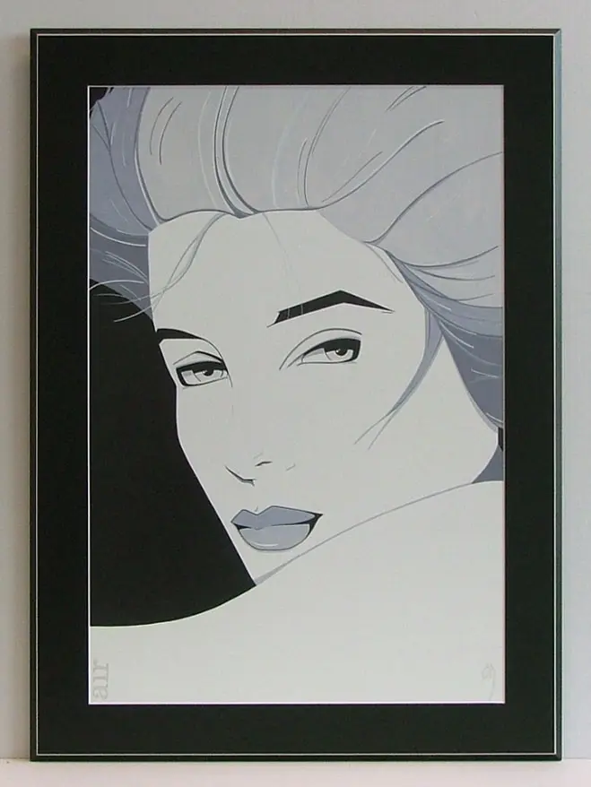 Obraz Czarno-biała twarz dziewczyny 53x72 cm