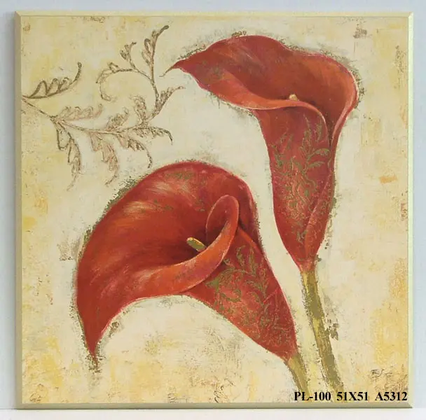 Obraz Czerwone kalie 51x51 cm