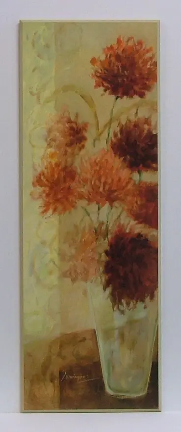 Obraz Czerwony bukiet w wazonie 34x96 cm