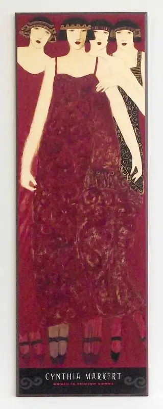 Obraz Damy art deco 32x92 cm