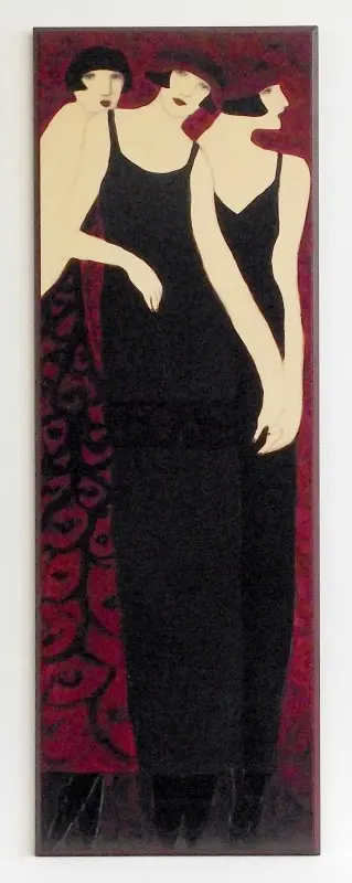 Obraz Damy art deco 32x92 cm