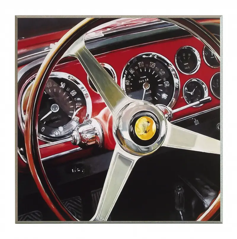 Obraz Deska rozdzielcza Ferrari 51x51 cm