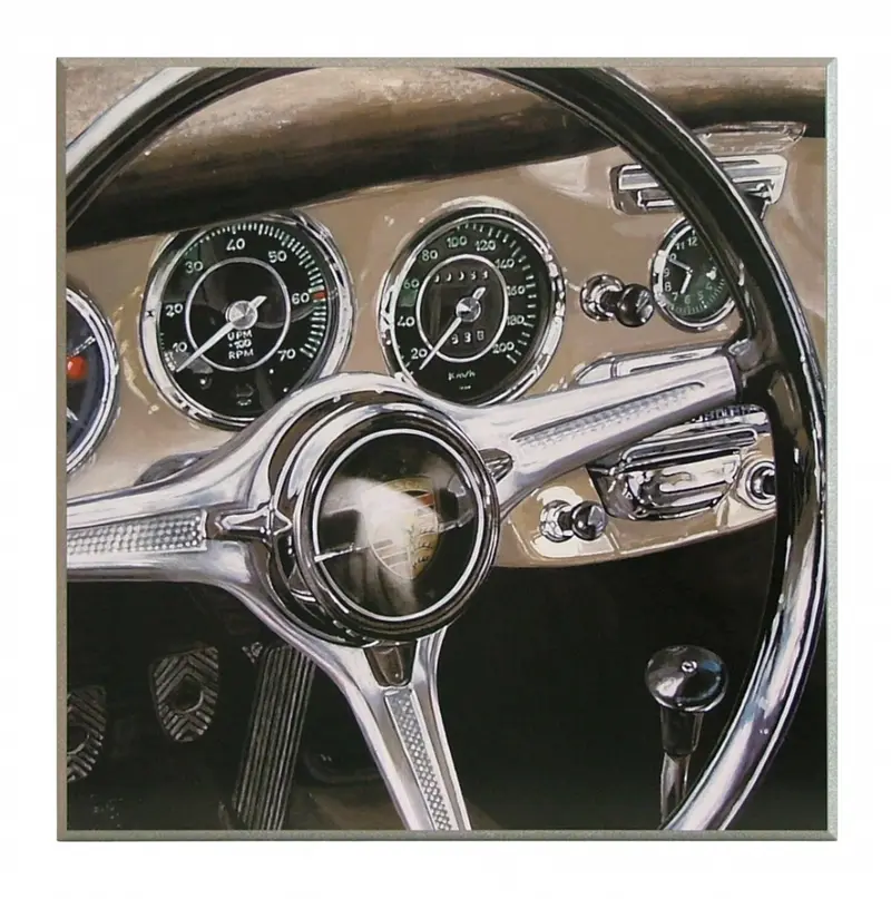 Obraz Deska rozdzielcza Porsche 51x51 cm