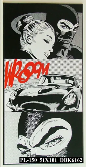 Obraz Diabolik i Ewa Kant, fragment komiksu 51x101 cm