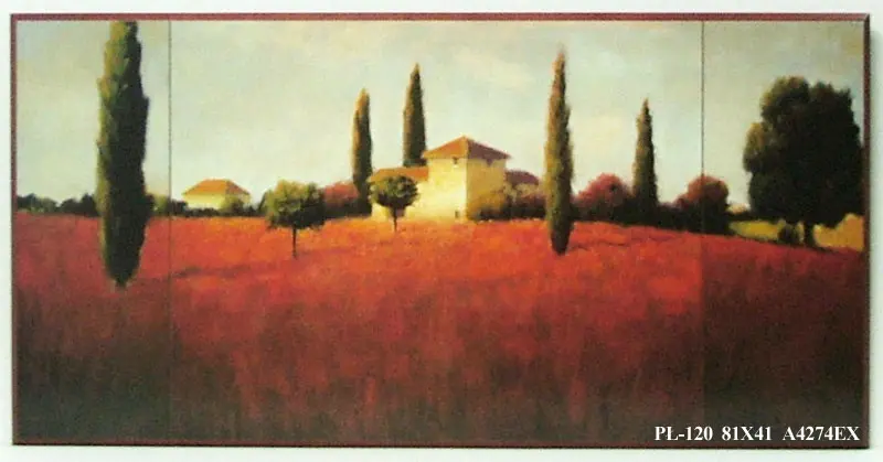 Obraz Domek wśród pól w Toskanii 81x41 cm