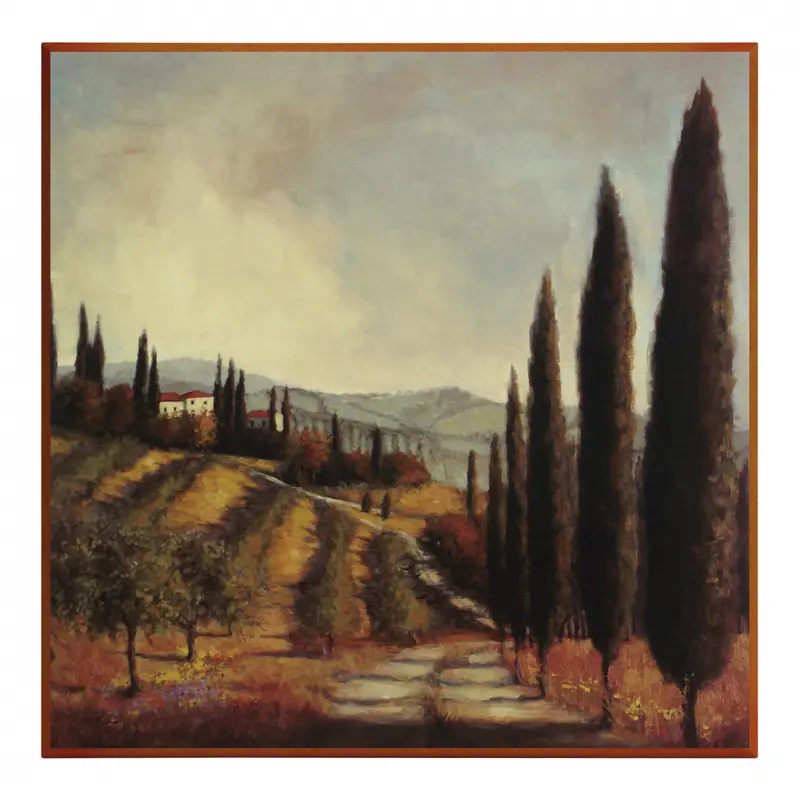 Obraz Droga przy sadzie 51x51 cm