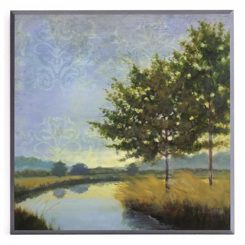 Obraz Drzewa nad rzeką 51x51 cm
