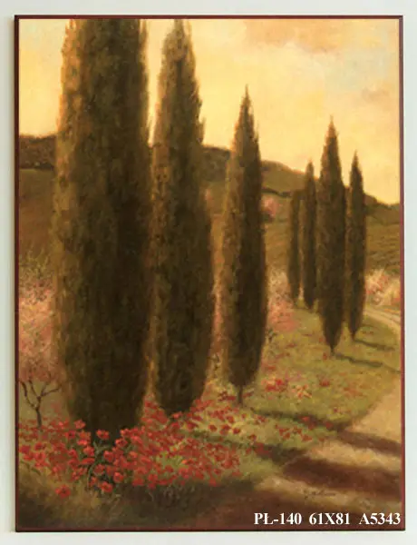 Obraz Drzewa przy drodze 61x81 cm