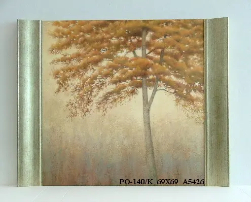 Obraz Drzewa w beżach 69x69 cm