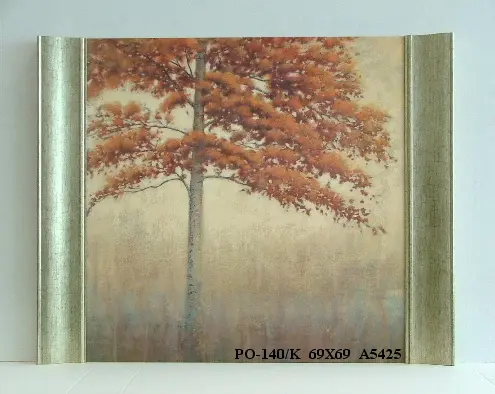 Obraz Drzewa w beżach 69x69 cm