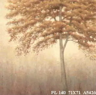 Obraz Drzewa w beżach 71x71 cm