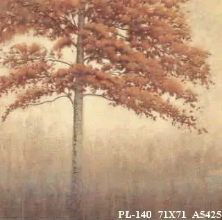 Obraz Drzewa w beżach 71x71 cm