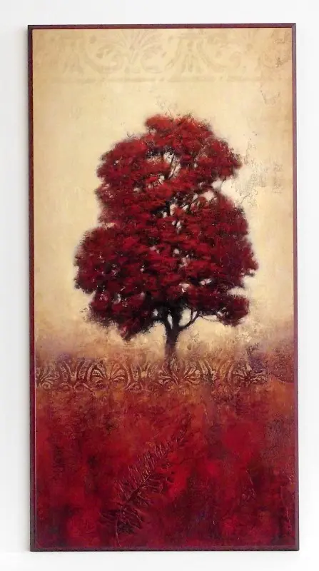 Obraz Drzewa w różowych barwach 41x81 cm