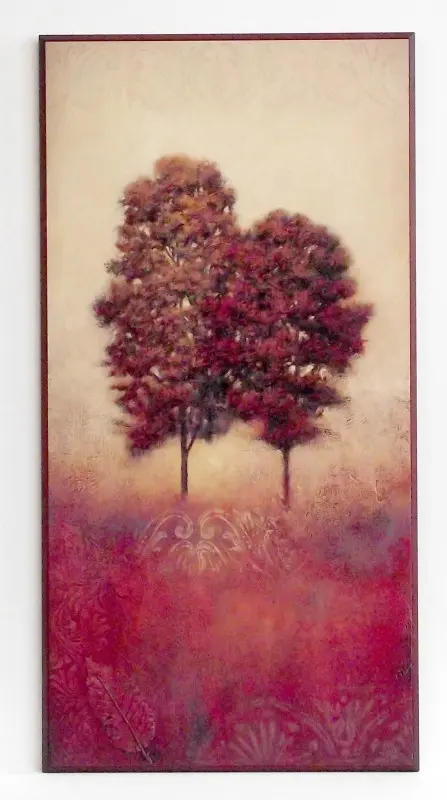 Obraz Drzewa w różowych barwach 41x81