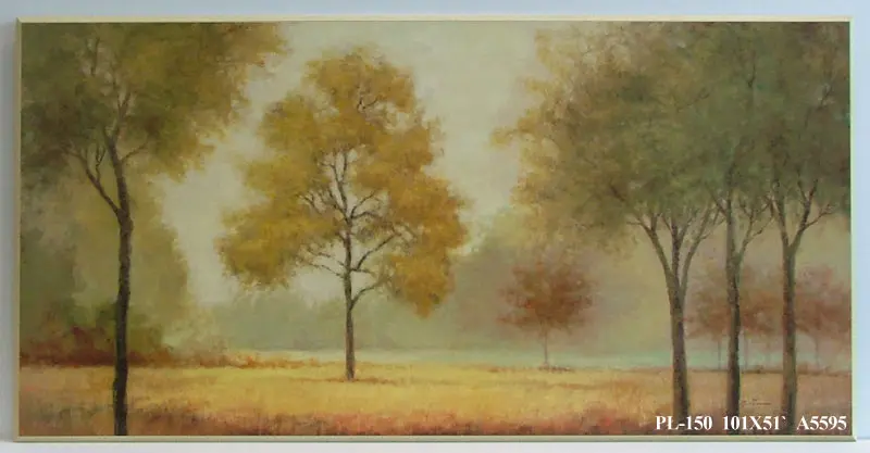 Obraz Drzewa we mgle 51x101 cm