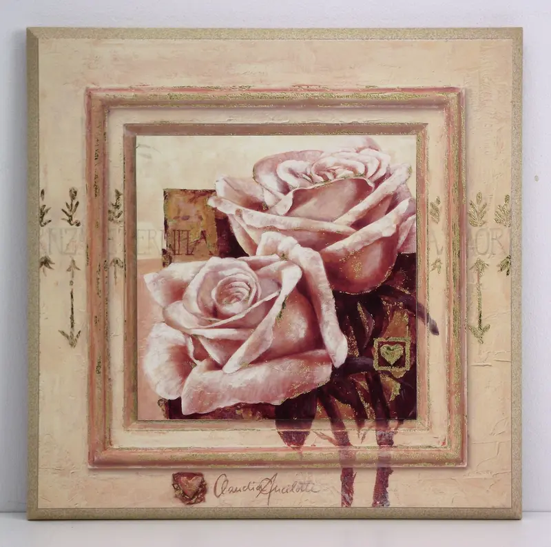 Obraz Dwie białe róże 31x31 cm