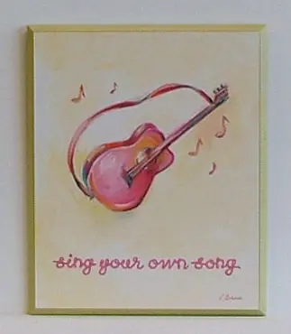 Obraz Dziecięca gitara 24x30 cm