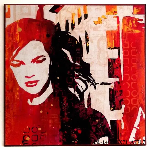 Obraz Dziewczyna na tle miasta 71x71 cm