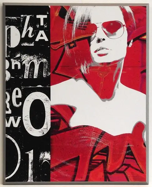 Obraz Dziewczyna w ciemnych okularach 41x51 cm